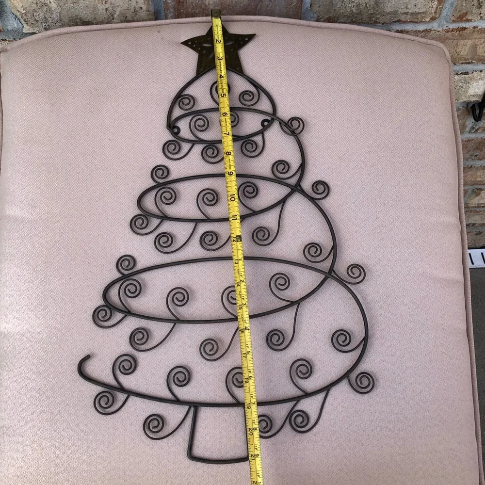 Versatile Wall‎ Decor Metal Christmas Tree Card Ornaments  Pictures Holder 21”